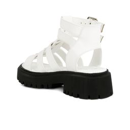 London Rag Open Toe Platform Heels With Double Buckle Closure image 4
