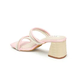 ELLE Open Toe Block Heels image 5
