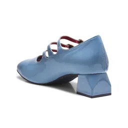 JM Looks Party Block Mules with Buckles image 3