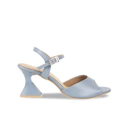 Mochi Peep Toes Ankle Loop Block Heels With Buckles image 2