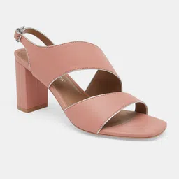 Vero Moda Open Toe Block Heels With Buckles image 2