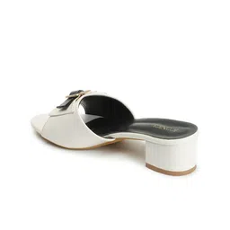ICONICS Open Toe Block Heels With Embellished Bows image 3