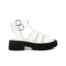 London Rag Open Toe Platform Heels With Double Buckle Closure image 2