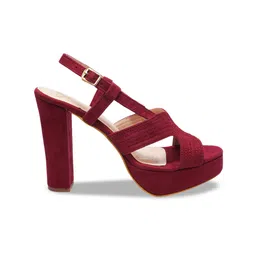 THE WHITE POLE Open Toe Platform Heels image 3