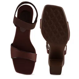 AROOM Open Toe Block Heels With Backstrap image 2