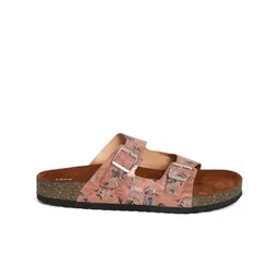 Lavie Printed Open Toe Flats with Buckles image 5