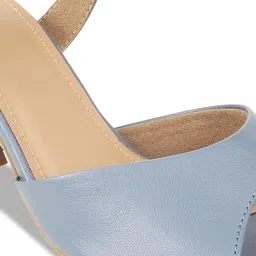 Mochi Peep Toes Ankle Loop Block Heels With Buckles image 5