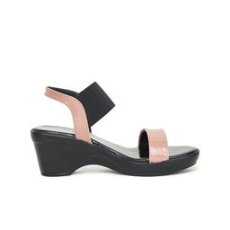 Shezone Peach-Coloured Block Heels image 4
