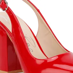 London Rag Dalaney Pointed Toe Block Pumps With Buckle Closure image 4