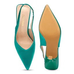 Flat n Heels Pointed Toe Slim Heels With Backstrap image 4