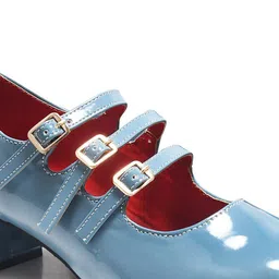 JM Looks Party Block Mules with Buckles image 2