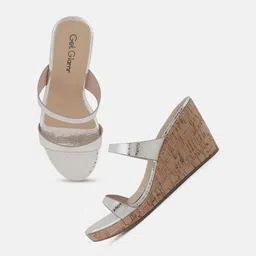 Get Glamr Open Toe Wedge Heels image 4
