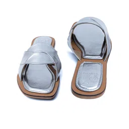Dapper Feet-Fancy Nancy Open Toe Flats image 5