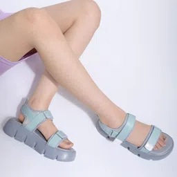 Shoetopia Girls Open Toe Flatform Heels-47