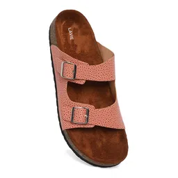 Lavie Textured Open Toe Flats with Buckles image 3