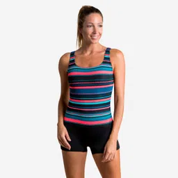 nabaiji Women Swimming One Piece Shorty Swimsuit Heva Mexi Black-picture-43