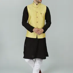 Exotic India Woven-Design Nehru Jacket-picture-20