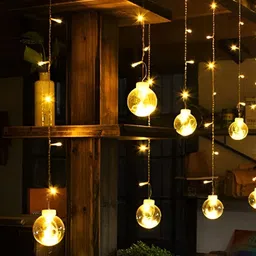 ENORMITY  Yellow Ball Shaped  LED String Lights image 1