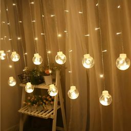 ENORMITY Yellow & White Rice Shape String Lights image 1