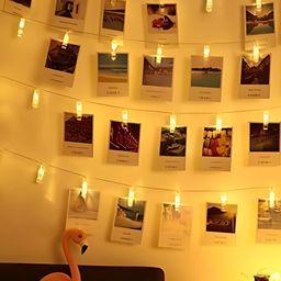 ENORMITY Yellow Photo Clip Shape String Lights image 3