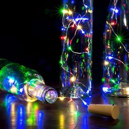 ENORMITY Blue & Green Rice Shape String Lights-13