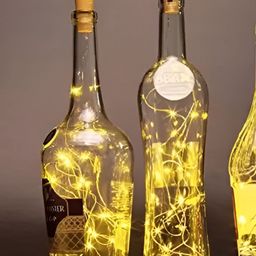 ENORMITY 10Pcs Yellow & Brown Rice Shape Cork String Light image 2