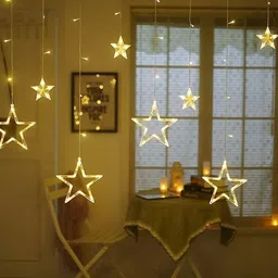 SPARK WORLD Yellow Star Shaped String Lights image 3