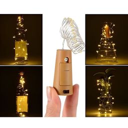 SPARK WORLD Gold-Toned 10 Pieces Cylindrical-Shaped String Lights image 3