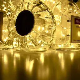 SPARK WORLD Gold-Toned 10 Pieces Cylindrical-Shaped String Lights image 4