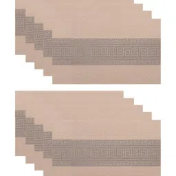 YELONA Brown 10 Pieces Textured Rectangular Table Placemats image 5