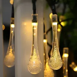 ENORMITY Yellow Teardrop Shaped String Lights-18