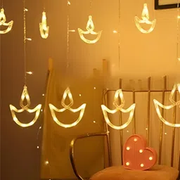 ENORMITY 12 Pcs Yellow LED String Lights-74