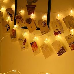 ENORMITY Yellow Heart Clip Shape String Light-11