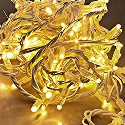 SPARK WORLD Yellow Rice-Shaped String Lights-41