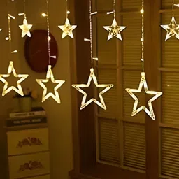 ENORMITY Yellow Star Shaped String Lights-29