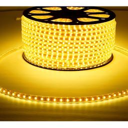 ENORMITY Yellow Rice Shape Rope String Lights-16