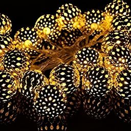 SPARK WORLD Yellow Cylindrical-Shaped String Lights-26