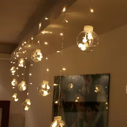 ENORMITY Yellow Round String Lights-17