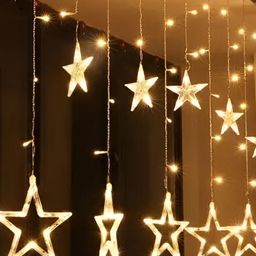 SPARK WORLD Yellow Star-Shaped String Lights-42