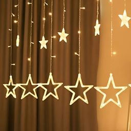 ENORMITY Yellow Star Shape String Lights-24