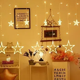 SPARK WORLD Yellow Star-Shaped String Lights-38