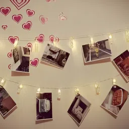 ENORMITY Yellow Photo Clip Shape String Lights-43