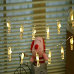 SPARK WORLD Yellow Photo Clip String Lights-4