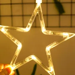 SPARK WORLD Yellow Star Shaped LED String Lights-29