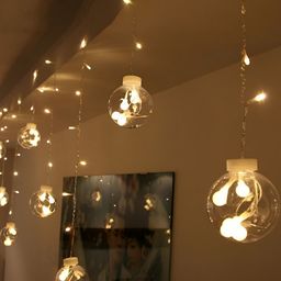 SPARK WORLD Yellow Cylindrical Shape String Lights-36