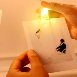 ENORMITY Yellow Photo Clip Shape String Lights image 1