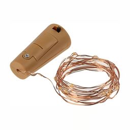 SPARK WORLD Gold Toned Cork LED String Light-33