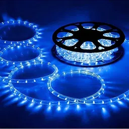 ENORMITY Blue & Black Rice Shape String Lights-39
