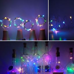 SPARK WORLD Blue Cylindrical Shape String Light image 4