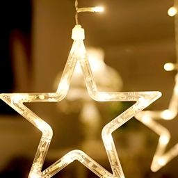 SPARK WORLD Yellow & White Star Shape String Lights image 5